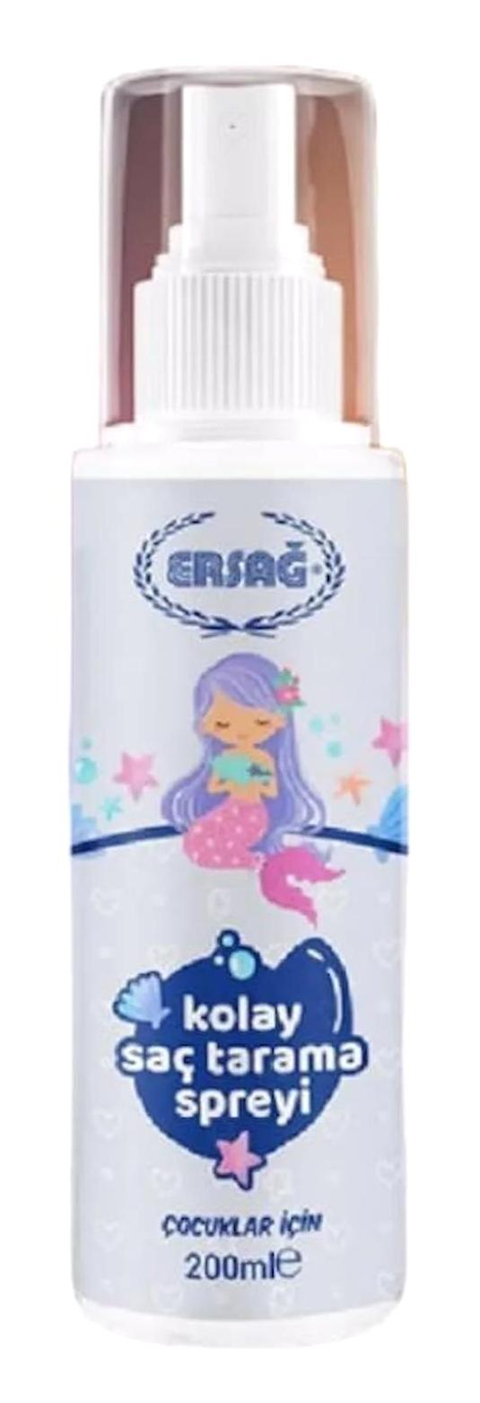 Ersağ Çocuklar İçin Şekillendirici Islak Görünümlü Keratinli Güçlü Saç Spreyi 200 ml