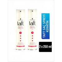 Schwarzkopf Taft Phyto Sabitleyici Islak Görünümlü Keratinli Güçlü Saç Spreyi 2x250 ml