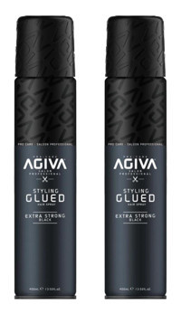 Agiva Styling Glued Exstra Dolgunlaştırıcı Islak Görünümlü Keratinli Ekstra Güçlü Saç Spreyi 2x400 ml