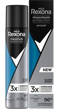 Rexona Maximum Protection Clean Scent Pudralı Ter Önleyici Antiperspirant Sprey Erkek Deodorant 100 ml