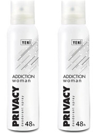 Privacy Addiction Pudrasız Ter Önleyici Sprey Kadın Deodorant 2x150 ml