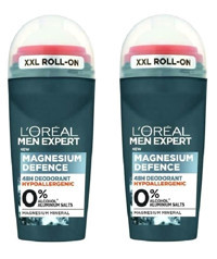 L'Oreal Paris Expert Magnesium Defence Pudrasız Roll-On Erkek Deodorant 2x50 ml
