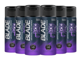 Blade Artificial Intelligence 2.0 Pudrasız Ter Önleyici Sprey Erkek Deodorant 6x150 ml