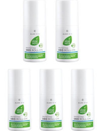 LR Aloe Vera Pudrasız Ter Önleyici Organik Antiperspirant Roll-On Unisex Deodorant 5x50 ml