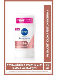 Nivea Clinical Derma Control Pudrasız Ter Önleyici Antiperspirant Stick Kadın Deodorant 50 ml