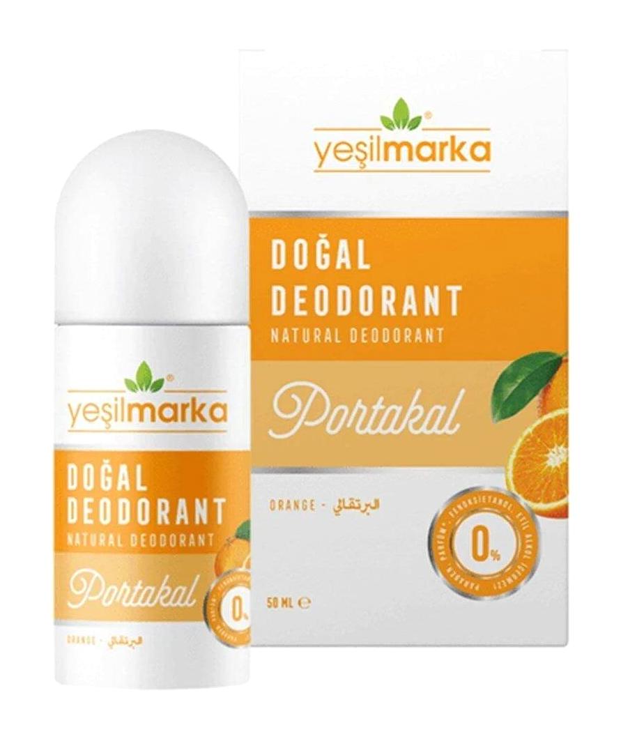 Yeşilmarka Portakal Pudrasız Ter Önleyici Organik Roll-On Kadın Deodorant 50 ml
