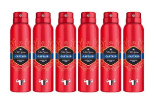 Old Spice Captain Pudrasız Ter Önleyici Sprey Erkek Deodorant 6x150 ml