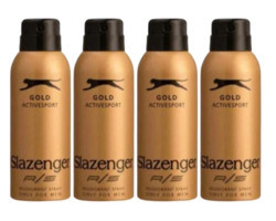 Slazenger Active Sport Gold Pudrasız Ter Önleyici Sprey Erkek Deodorant 4x150 ml