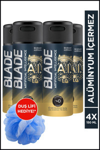 Blade Artificial Intelligence 1.0 Pudrasız Ter Önleyici Sprey Erkek Deodorant 4x150 ml