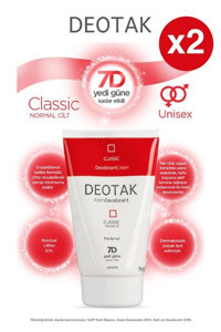 Deotak Krem Pudrasız Ter Önleyici Krem Kadın Deodorant 2x35 ml
