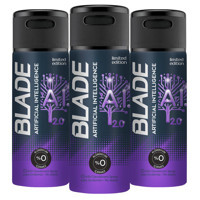 Blade Artificial Intelligence Pudrasız Ter Önleyici Sprey Erkek Deodorant 3x150 ml