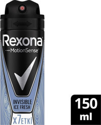 Rexona Invisible Ice Pudralı Ter Önleyici Antiperspirant Sprey Erkek Deodorant 150 ml