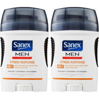 Sanex Dermo Sensitive Pudrasız Ter Önleyici Antiperspirant Stick Erkek Deodorant 2x50 ml