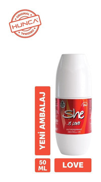 She Is Love Pudrasız Ter Önleyici Antiperspirant Roll-On Kadın Deodorant 50 ml