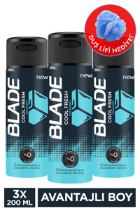 Blade Cool Fresh Pudrasız Ter Önleyici Antiperspirant Sprey Erkek Deodorant 3x200 ml