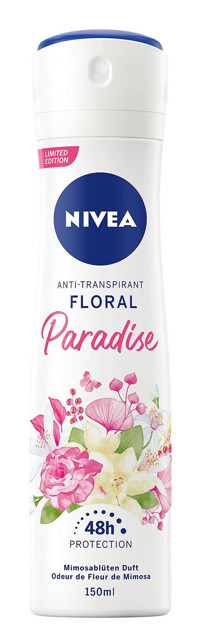 Nivea Floral Paradise Pudralı Ter Önleyici Antiperspirant Sprey Kadın Deodorant 150 ml