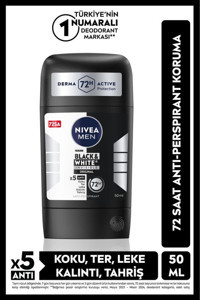 Nivea Black&White Invisible Fresh Pudrasız Ter Önleyici Antiperspirant Stick Erkek Deodorant 150 ml