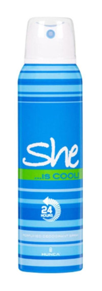 She Is Cool Pudralı Ter Önleyici Sprey Kadın Deodorant 12x150 ml
