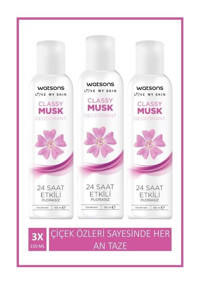 Watsons Classy Pudrasız Ter Önleyici Sprey Kadın Deodorant 3x150 ml