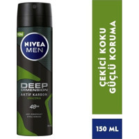 Nivea Deep Dimension Amazonia Pudrasız Ter Önleyici Antiperspirant Sprey Erkek Deodorant 150 ml