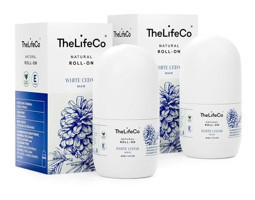 Thelifeco White Cedar Pudrasız Ter Önleyici Organik Roll-On Erkek Deodorant 2x60 ml