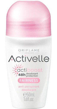 Oriflame Activelle Fairness Pudrasız Ter Önleyici Antiperspirant Roll-On Kadın Deodorant 50 ml