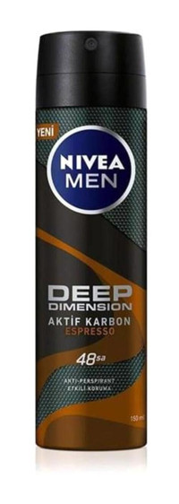 Nivea Espresso Pudralı Ter Önleyici Antiperspirant Sprey Erkek Deodorant 24x150 ml