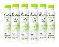 Emotion Detox Fresh Pudrasız Ter Önleyici Sprey Kadın Deodorant 6x150 ml