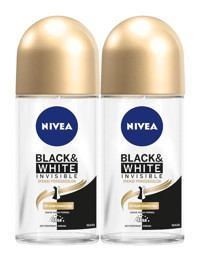 Nivea Black&White Invisible İpeksi Pürüzsüzlük Pudrasız Ter Önleyici Antiperspirant Sprey Kadın Deodorant 2x50 ml