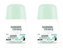 Garnier Mineral Lekesiz Koruma Pudralı Ter Önleyici Antiperspirant Roll-On Kadın Deodorant 2x50 ml
