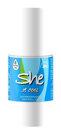 She Is Cool Pudrasız Ter Önleyici Antiperspirant Roll-On Kadın Deodorant 50 ml