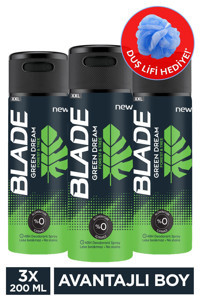 Blade Green Dream Pudrasız Ter Önleyici Antiperspirant Sprey Erkek Deodorant 3x200 ml