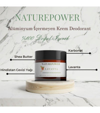 Naturepower Lavanta Kokulu Pudrasız Ter Önleyici Organik Krem Kadın Deodorant 50 ml