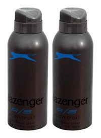 Slazenger Active Sport Mavi Pudrasız Ter Önleyici Sprey Erkek Deodorant 2x150 ml