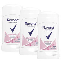 Rexona Powder Dry Pudralı Ter Önleyici Antiperspirant Stick Kadın Deodorant 3x40 ml