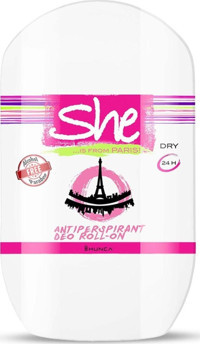 She Is From Paris Pudralı Ter Önleyici Antiperspirant Roll-On Kadın Deodorant 40 ml