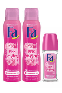 Fa Pink Passion Pudrasız Ter Önleyici Roll-On Kadın Deodorant 2x150 ml