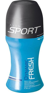 Avon Sport Dynamic Fresh Pudrasız Ter Önleyici Antiperspirant Roll-On Erkek Deodorant 50 ml