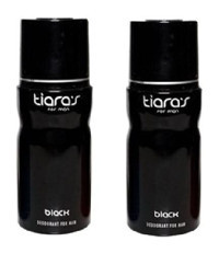 Tiaras Black Pudrasız Ter Önleyici Sprey Erkek Deodorant 2x150 ml