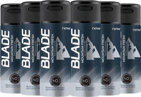 Blade Mountain Fresh Pudrasız Ter Önleyici Antiperspirant Sprey Erkek Deodorant 6x150 ml