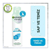 Garnier Mineral Sap Pudralı Ter Önleyici Antiperspirant Sprey Kadın Deodorant 150 ml
