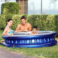 Altis A-878 2 Boğum Yuvarlak 35x175 cm Aile Boyu Şişme Havuz Lacivert