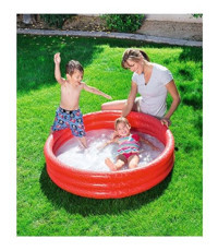 Bestway 51025 3 Boğum Yuvarlak 25x122 cm Şişme Havuz Kırmızı