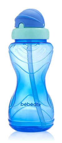 Bebedor Pipetli Akıtmaz 9 Ay+ 330 ml Alıştırma Bardağı Mavi