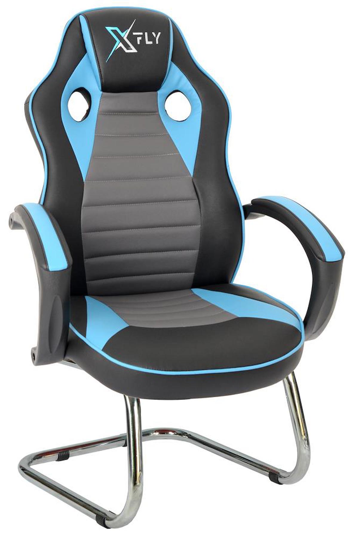 Xfly 1511R0493 Suni Deri Oyuncu Koltuğu Antrasit-Mavi-Siyah