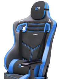 Zio Gaming Venom XL Ortopedik Ayak Uzatmalı Kumaş Oyuncu Koltuğu Mavi-Siyah