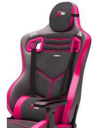 Zio Gaming Venom XL Ortopedik Ayak Uzatmalı Kumaş Oyuncu Koltuğu Pembe-Siyah