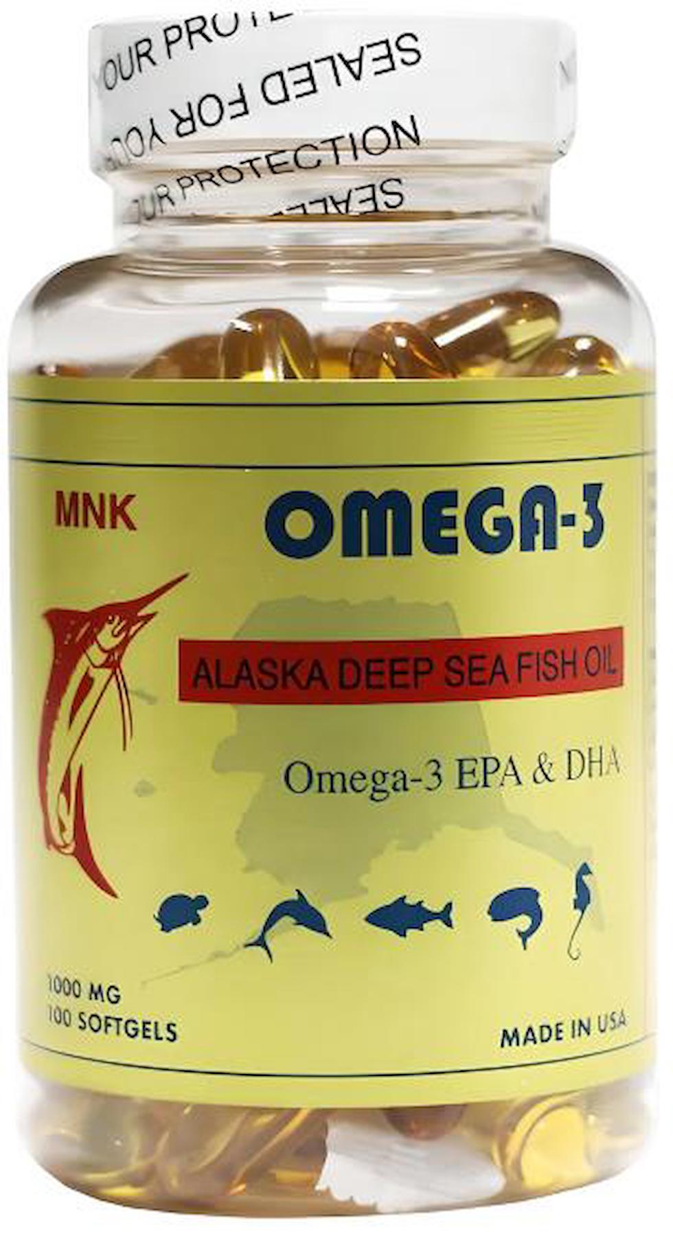 Mnk Alaska Deep Sea Omega 3 Balık Yağı Kapsül 1000 mg 100 Adet