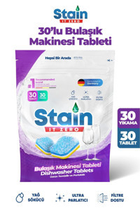 Stain It Zero Tablet Bulaşık Makinesi Deterjanı 30 Adet