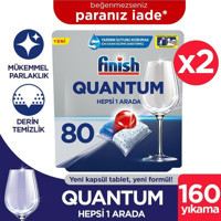 Finish Quantum Tablet Bulaşık Makinesi Deterjanı 2x80 Adet